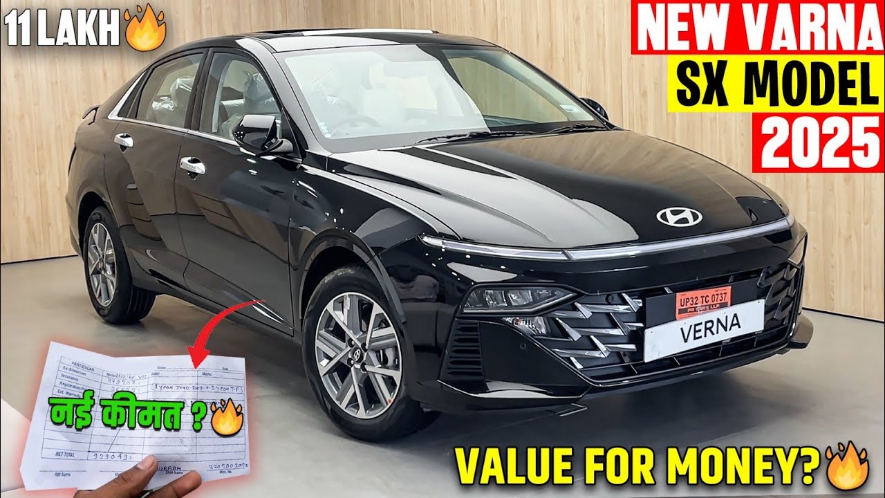 Hyundai Verna स्टाइलिश डिज़ाइन, 1.5L टर्बो पेट्रोल इंजन और झमाझम फीचर्स, कीमत सिर्फ ₹10.69 लाख