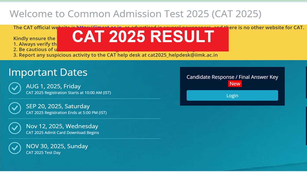 CAT Result 2025